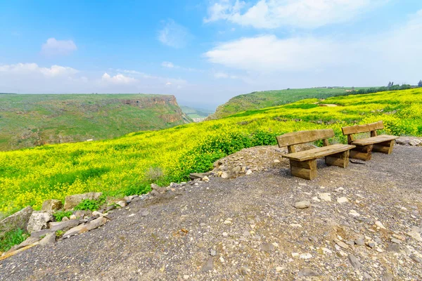 Landscape View Mount Arbel Mount Nitay Northern Israel — Stock Photo, Image