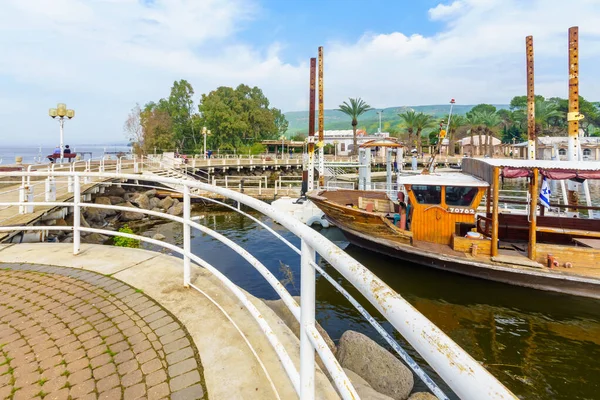 Ein Gev Israel March 2020 View Fishing Port Kibbutz Ein — Stock Photo, Image