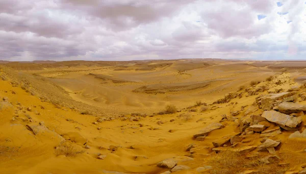 Paisaje Del Desierto Valle Uvda Desierto Del Negev Sur Israel — Foto de Stock