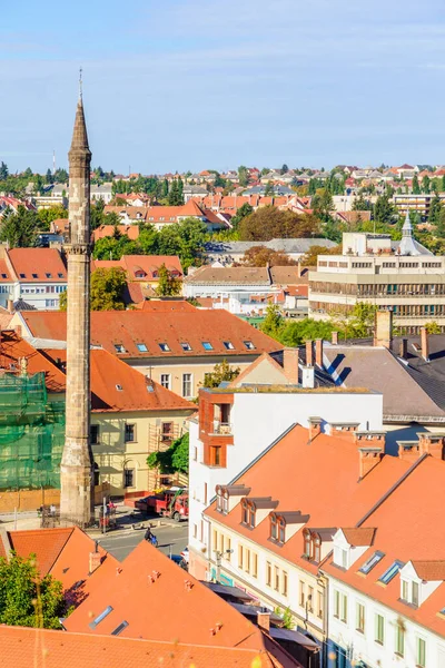 Eger Hungary September 2013 View Old City Minaret Eger Hungary — Stock Photo, Image