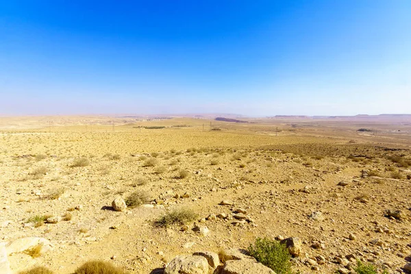 Ökenlandskap Sde Boker Negevöknen Södra Israel — Stockfoto