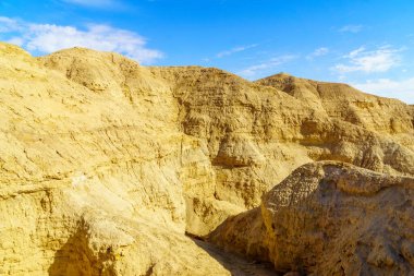 Manzara lissan Marl Arava barış yol boyunca, Güney İsrail kayalar