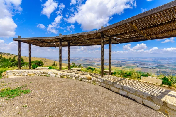 Der Dovi Und Eran Shamir Aussichtspunkt Auf Dem Gilboa Grat — Stockfoto