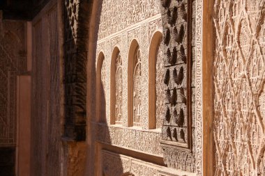  İslami üniversite Ben Youssef Medersa Marakeş, Fas 'ta