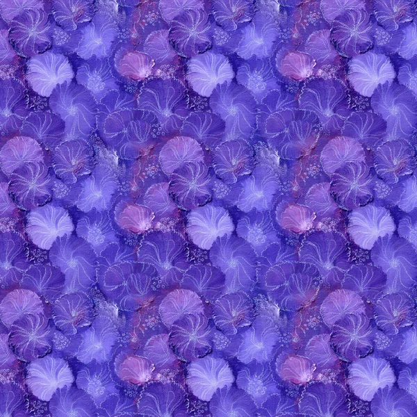 Patrón Púrpura Flores Abstracción —  Fotos de Stock