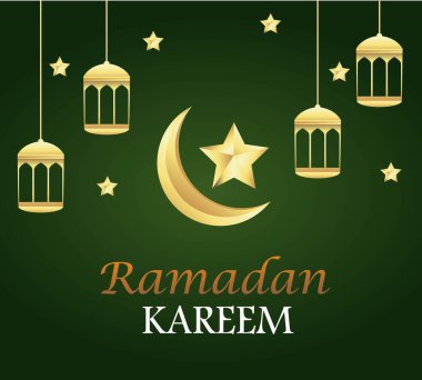 Ramazan Kareem 'in illüstrasyon vektör tasarımı