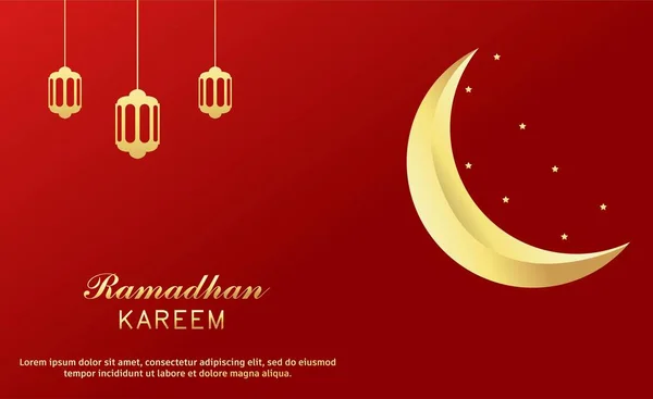 Ramadhan Kareem Achtergrond Template Ontwerp — Stockvector