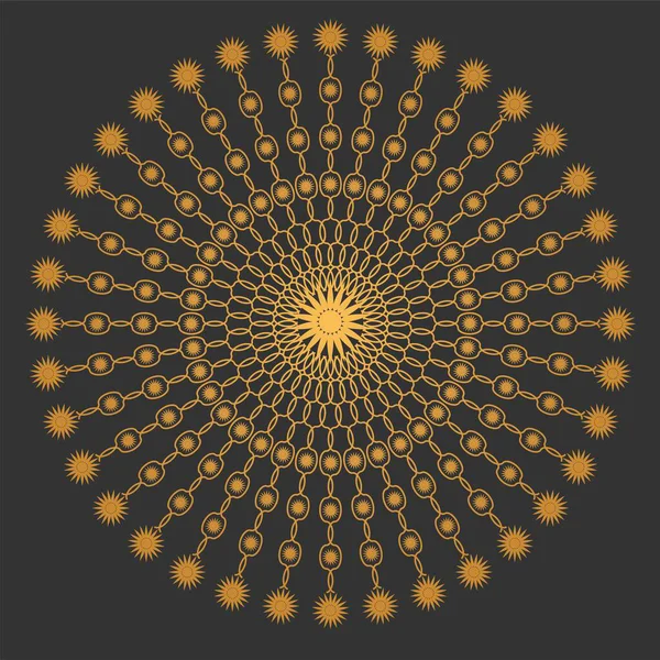 Modèle Illustration Vectorielle Mandala — Image vectorielle