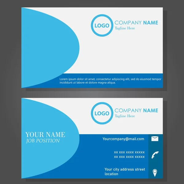 Modern Business Card Template Design — Stock Vector