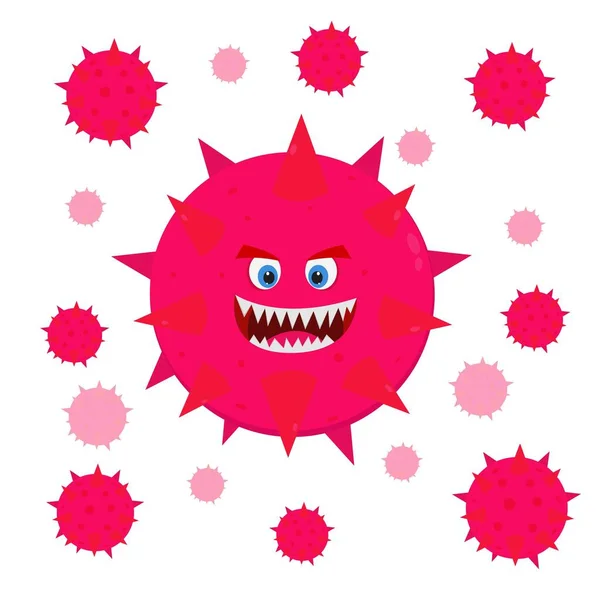Вірус Векторні Ілюстрації Вірусні Атаки — стоковий вектор