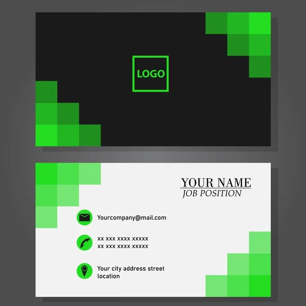 Modern Business Card Template Design — Stock Vector
