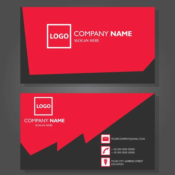 Modern Business Card Template Design — Stock Vector