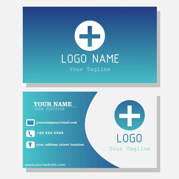 Business Card Medical Business Card Template — Stock Vector