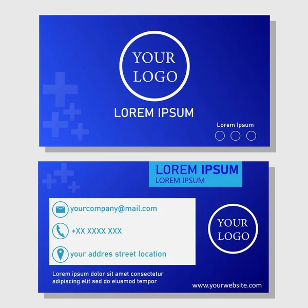 Business Card Medical Business Card Template — Stock Vector