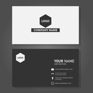 Kartvizitin illüstrasyon vektör tasarımı