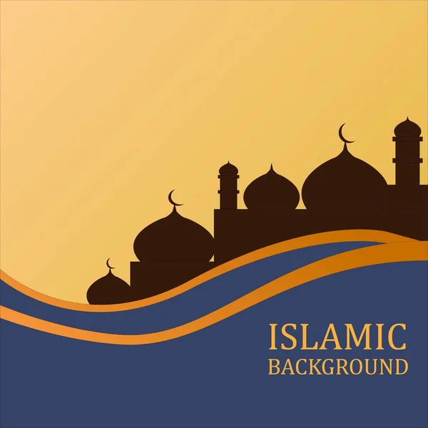 Desenho Vetorial Ilustração Fundo Islâmico — Vetor de Stock