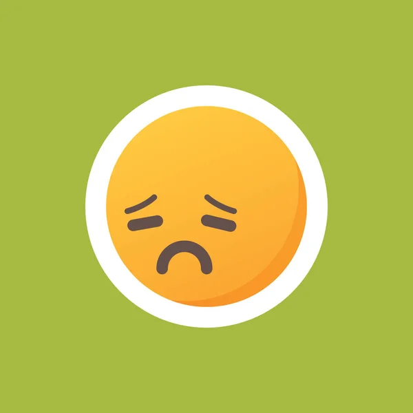 Emoticon Sad Face — Stock Vector