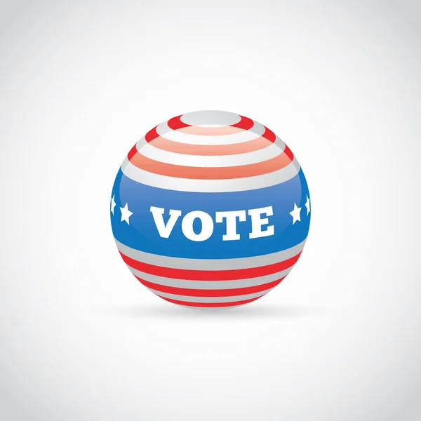 Illustration Badge Vote Usa — Image vectorielle