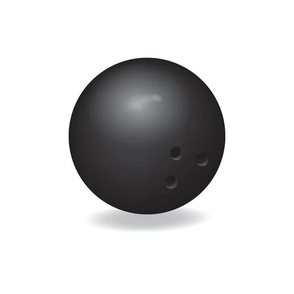 Illustration Einer Bowlingkugel — Stockvektor