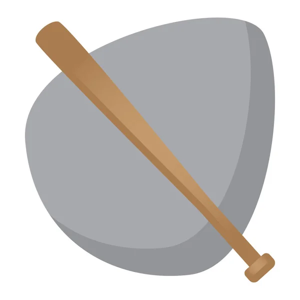 Une Illustration Batte Baseball — Image vectorielle