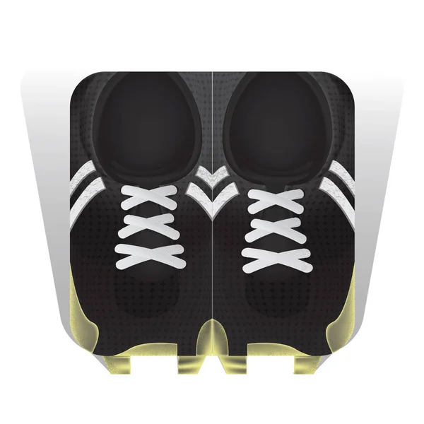 Una Ilustración Zapatos Fútbol — Vector de stock