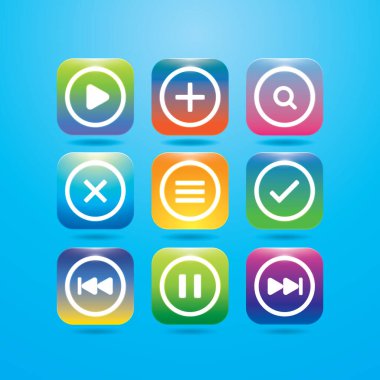 Kullanıcı arayüzü düğmeleri koleksiyonu