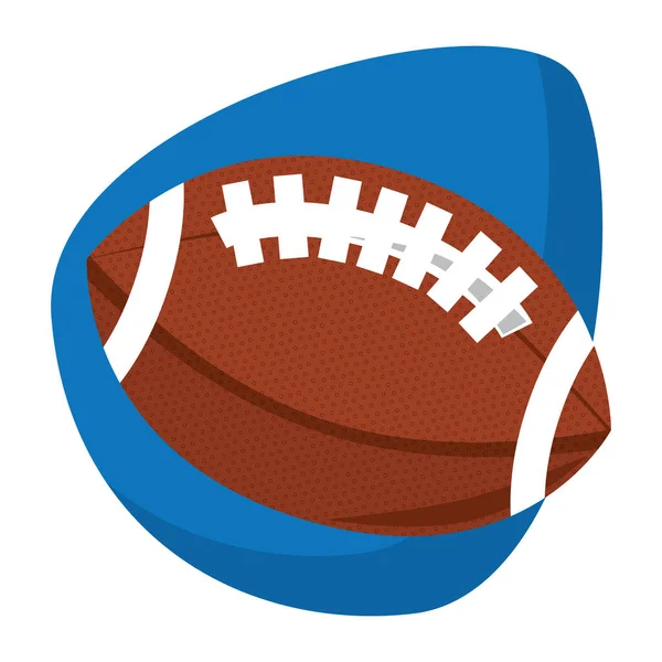 Illustrazione Palla Football Americano — Vettoriale Stock