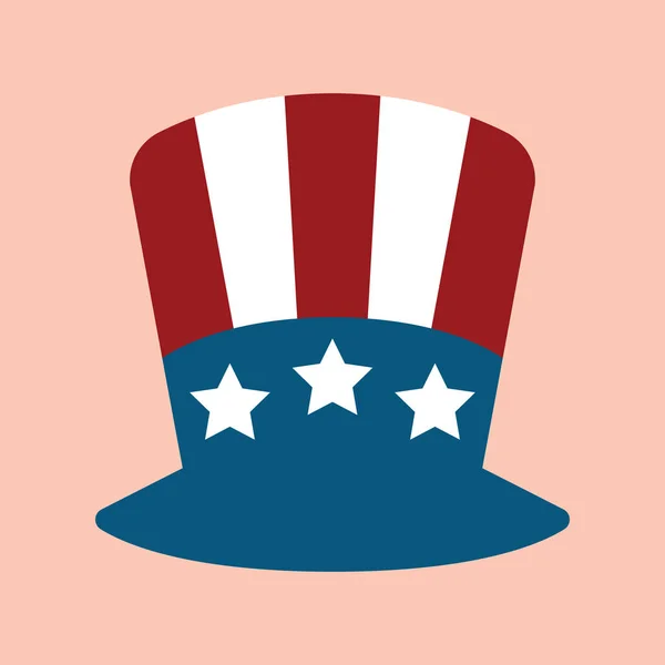 Topi Dilambangkan Dengan Usa - Stok Vektor