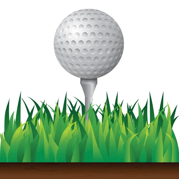 Pelota Golf — Vector de stock