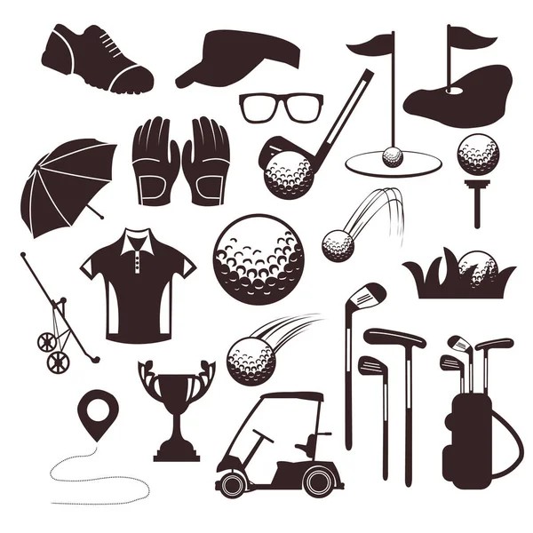 Colección Equipos Golf — Vector de stock