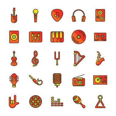 müzik ekipmanları seti