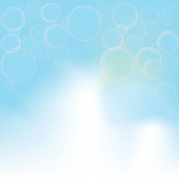 Cielo Azul Con Burbujas — Archivo Imágenes Vectoriales