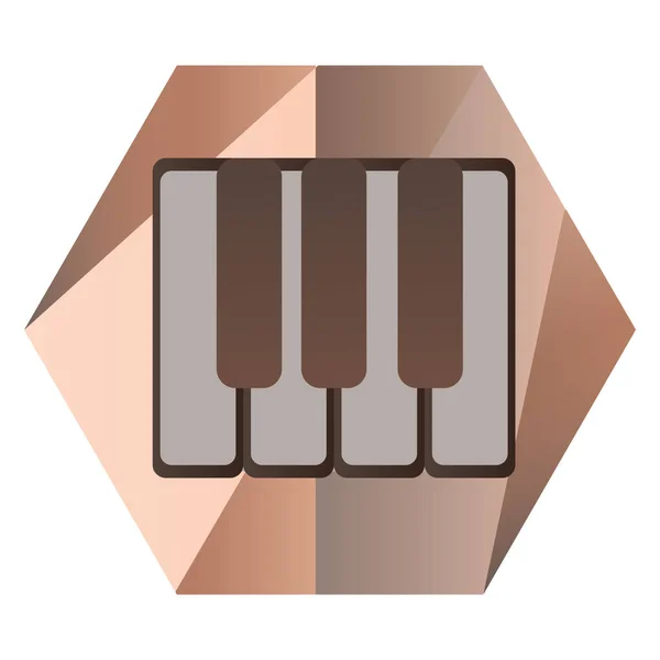 Pianotangenter För Musik — Stock vektor