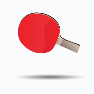 Bir masa tenisi küreği illüstrasyonu.