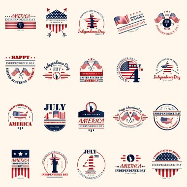 Amerikan Bağımsızlık Günü ikonlarının toplanması