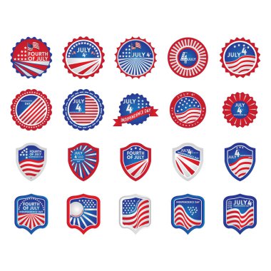 Amerikan Bağımsızlık Günü ikonlarının toplanması