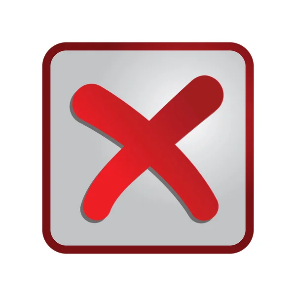 Cancel Button Illustration — Stock Vector