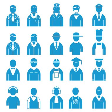 Set of professional people clipart
