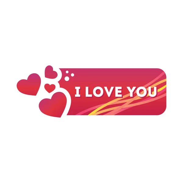 Love Sticker — Stockový vektor