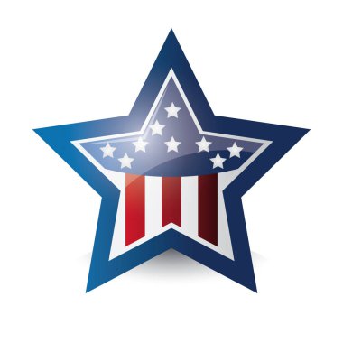 Yıldız şeklinde Amerikan bayrağı
