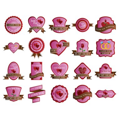 Aşk etiketleri koleksiyonu