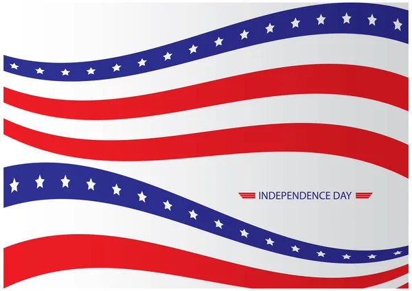 Hintergrund Zum Amerikanischen Unabhängigkeitstag — Stockvektor