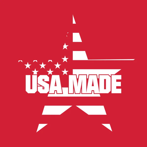 Label Made Usa — Image vectorielle