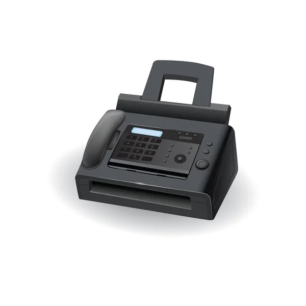 Impressora Fax — Vetor de Stock