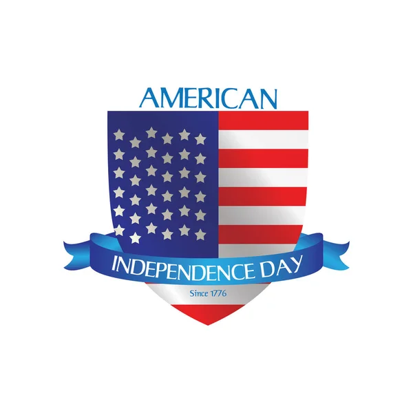 Американская Марка Дня Независимости — стоковый вектор