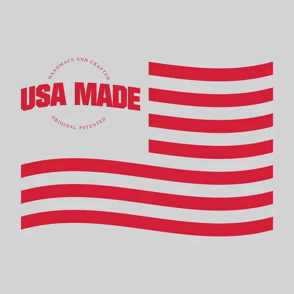 Κατασκευασμένο Ετικέτα Usa — Διανυσματικό Αρχείο
