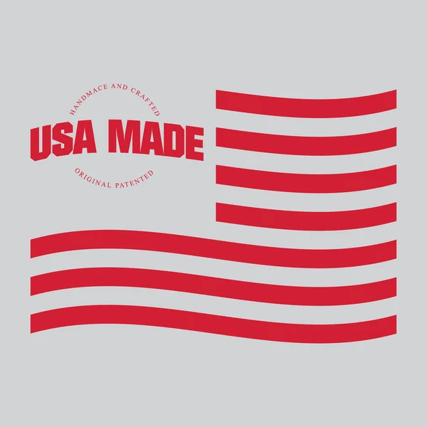 Made Usa Etichetta — Vettoriale Stock