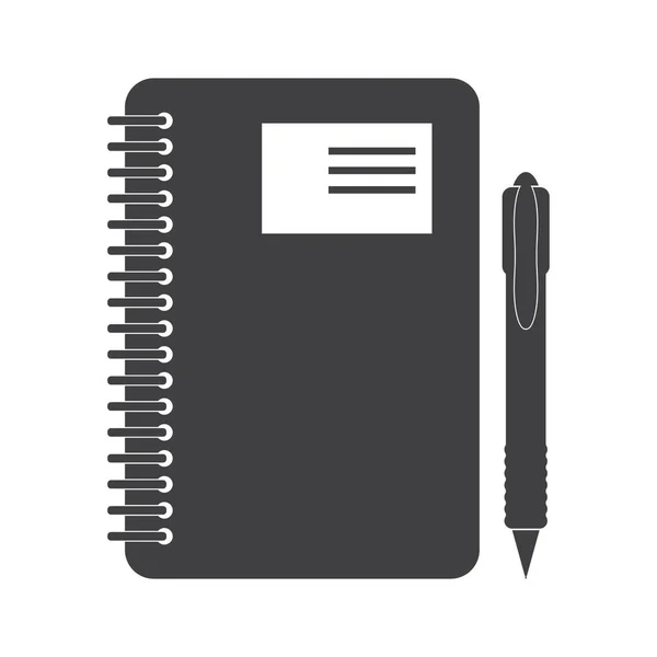 Spiraalschrift Pen — Stockvector