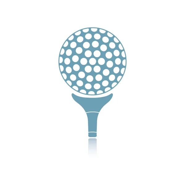 Golf Ball Tee — Stock Vector