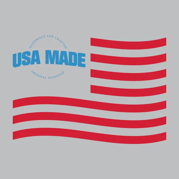 Made Usa Etikett — Stockvektor